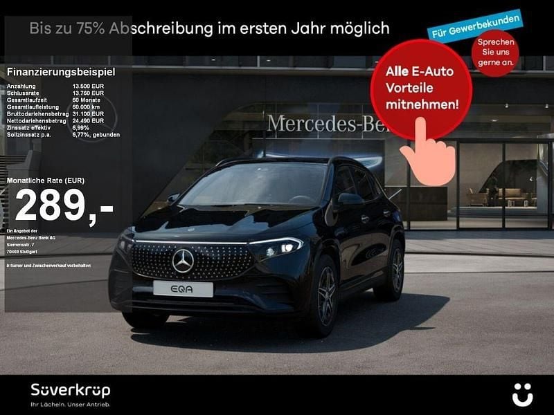 Gebraucht Mercedes EQA350 AMG 214 kW (292 PS) 2024 Schwarzlack kosmosschwarz (metallic) SUV