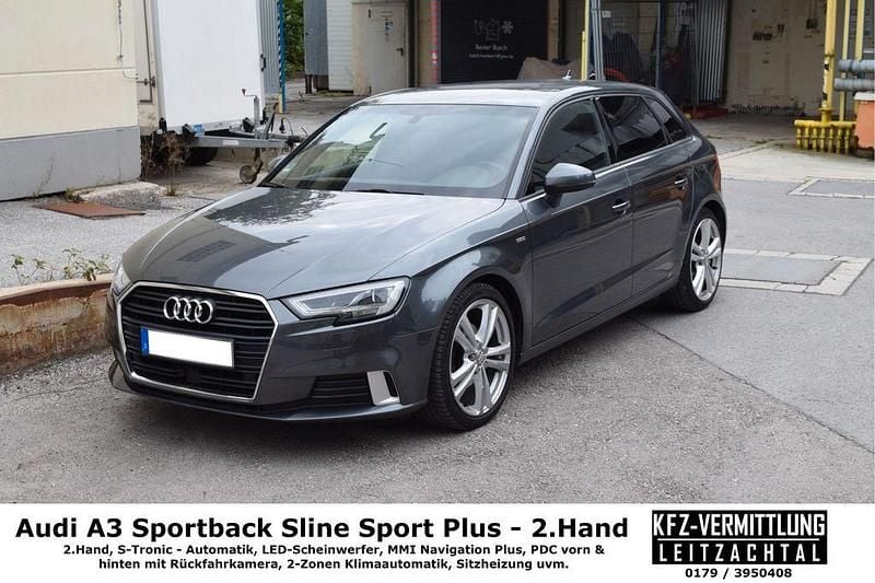 Grau Gebraucht 2018 Audi A3 S-Line Limousine | 16.890 € (Superpreis) - Bild 1/4