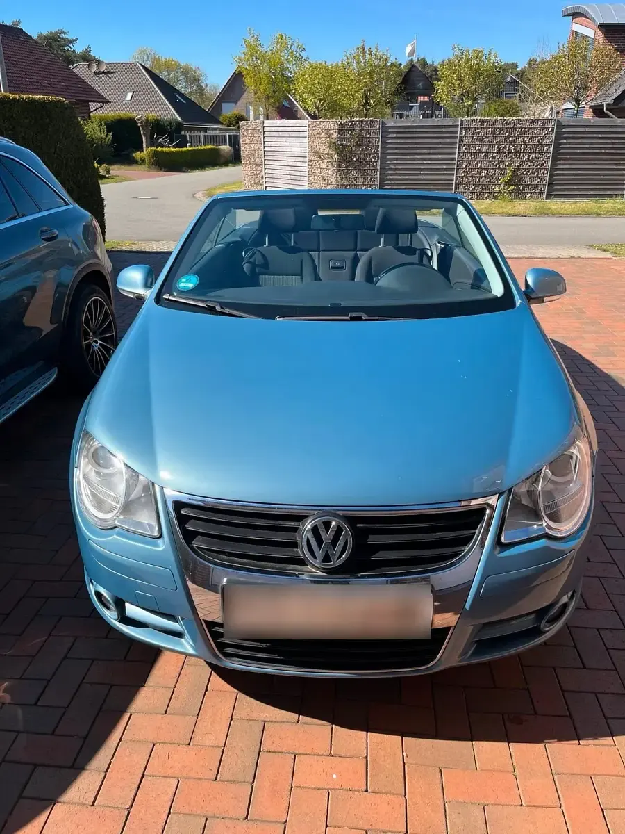 Usata VW Eos 120 CV (88 kW) 2006 Blu Cabrio
