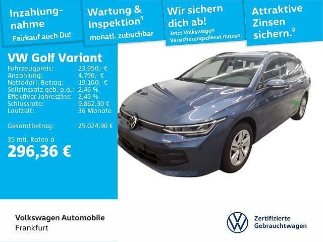 Anemonenblau metallic Gebraucht 2024 VW Golf VIII Life Kombi | 23.950 € (Fairer Preis) - Bild 1/4