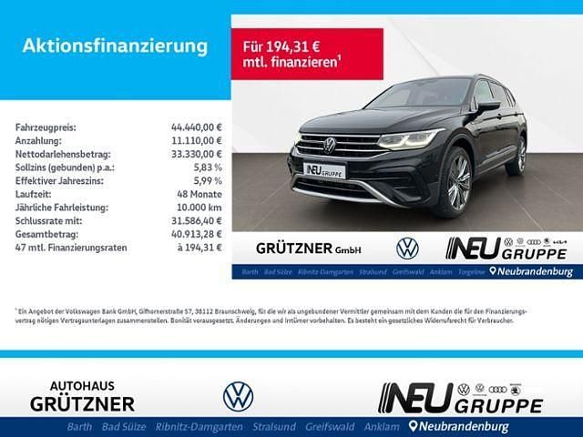 Schwarz Gebraucht 2024 VW Tiguan Allspace Elegance SUV | 42.880 € (Etwas zu teuer) - Bild 1/4