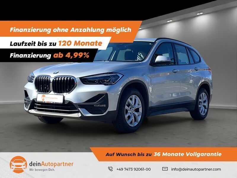 Glaciersilber Gebraucht 2021 BMW X1 Advantage SUV | 20.900 € (Superpreis) - Bild 1/4