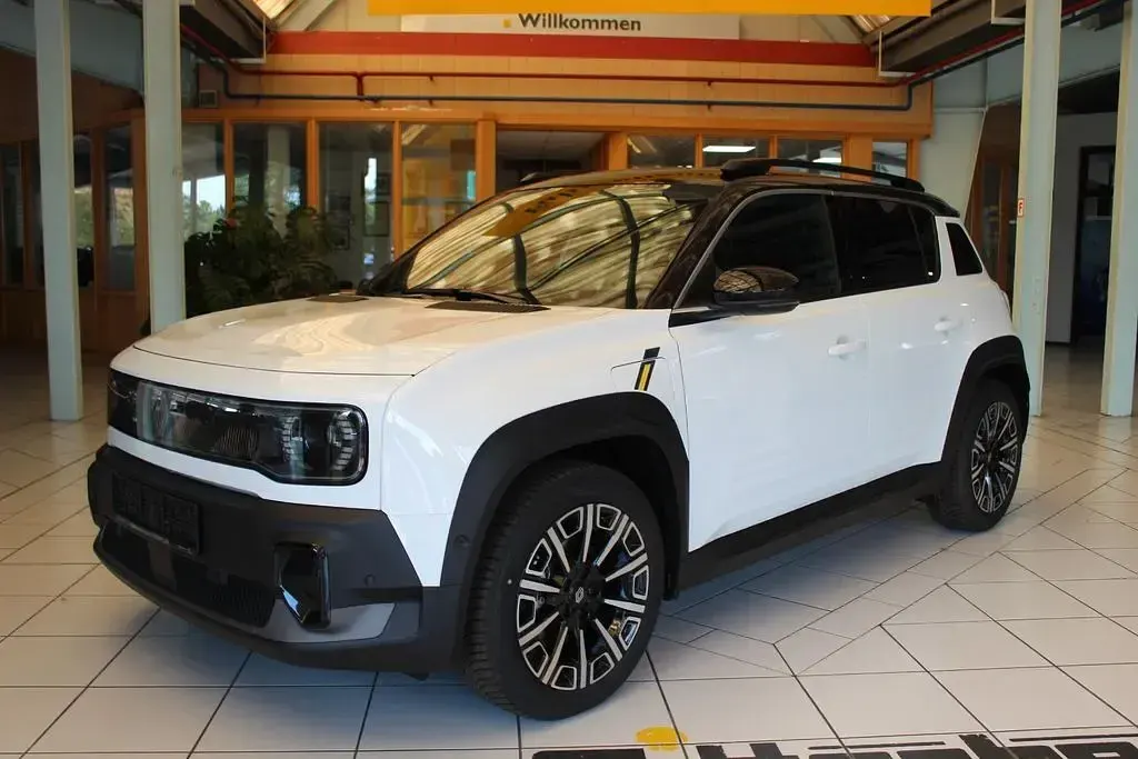 Neu Renault 4 E-Tech Iconic 110 kW (150 PS) 2026 Arktis weiß/black pearlschwar SUV