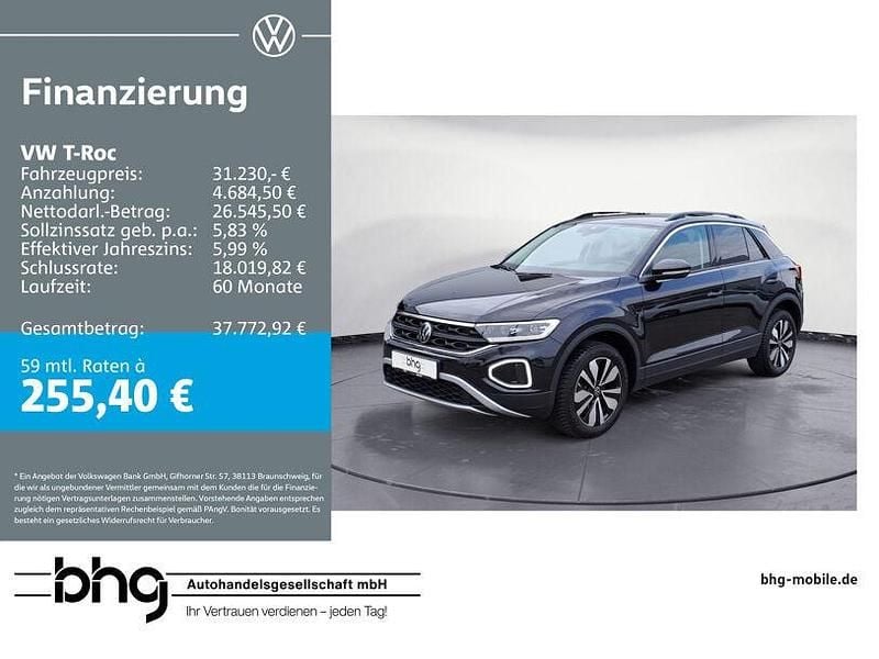 Deep black perleffekt Gebraucht 2025 VW T-Roc Goal SUV | 30.790 € (Superpreis) - Bild 1/4