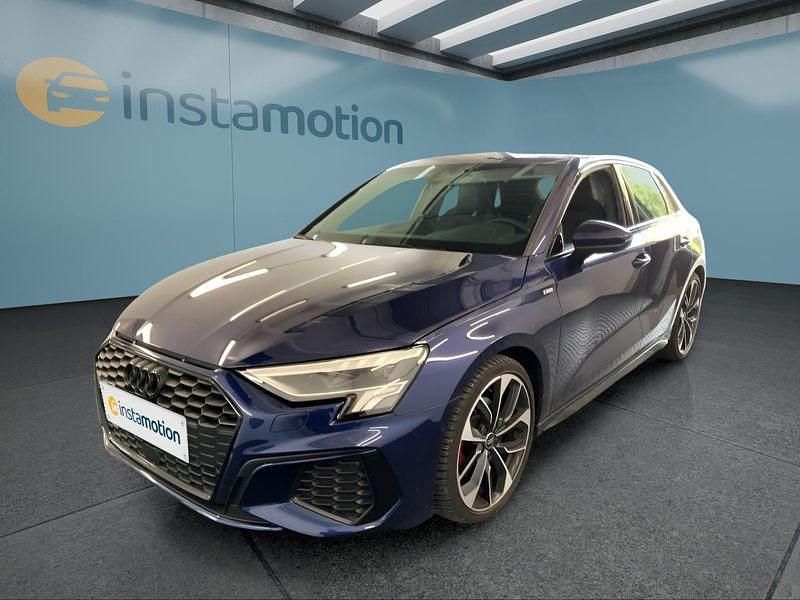 Blau Gebraucht 2022 Audi A3 Sportback Kleinwagen | 32.649 € - Bild 1/4
