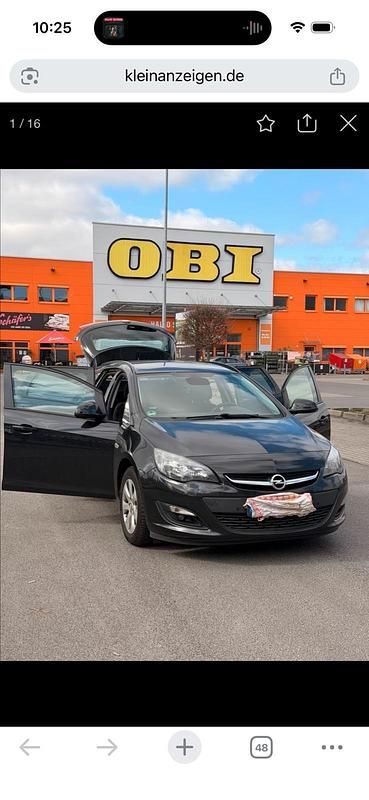 Gebraucht Opel Astra 140 PS (102 kW) 2015 Schwarz Kombi