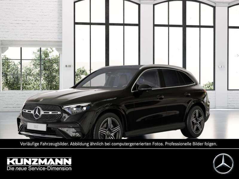 Obsidianschwarz metallic Gebraucht 2025 Mercedes GLC220 AMG SUV | 59.680 € - Bild 1/4