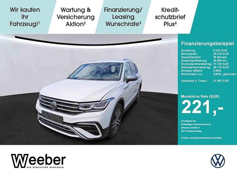 Weiß Gebraucht 2022 VW Tiguan Allspace Elegance SUV | 37.487 € (Guter Preis) - Bild 1/4