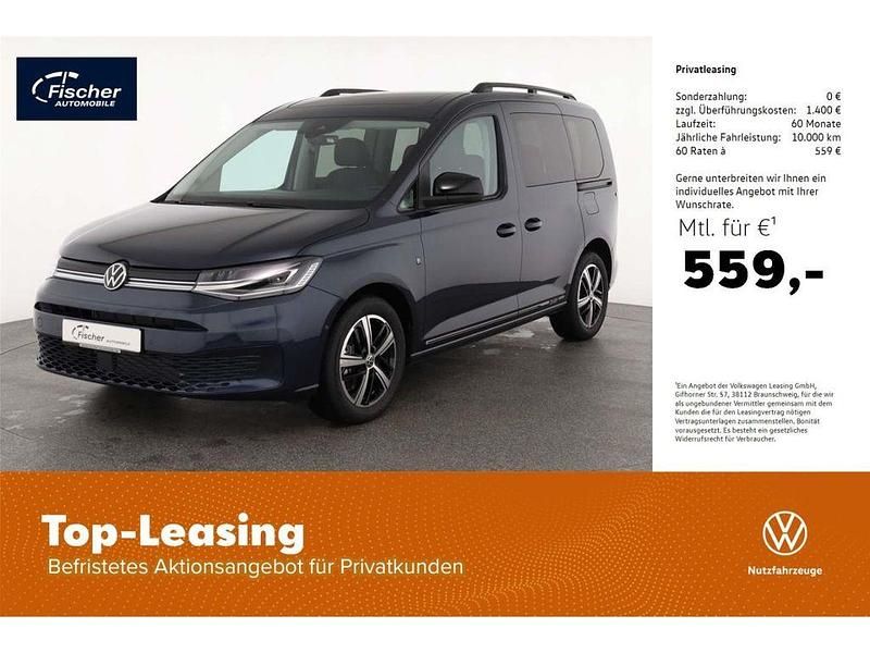 Blau Neu 2025 VW Caddy Dark Label Van / Kleinbus | 47.980 € (Teuer) - Bild 1/4