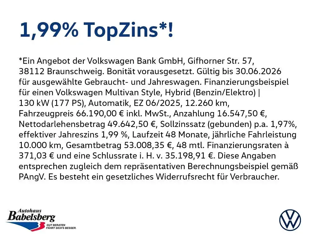 Gebraucht VW Multivan Style 245 PS (180 kW) 2025 Schwarz Van / Kleinbus