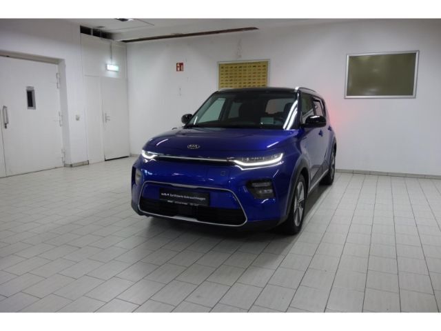 Blau Gebraucht 2021 Kia Soul EV Spirit SUV | 18.990 € (Guter Preis) - Bild 1/4