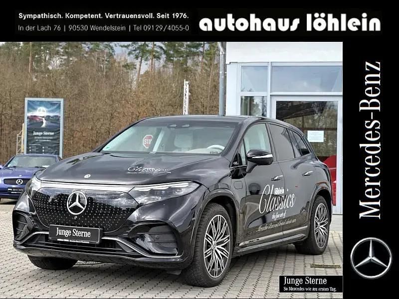 Obsidianschwarz Gebraucht 2023 Mercedes EQS450+ AMG SUV | 98.650 € - Bild 1/4
