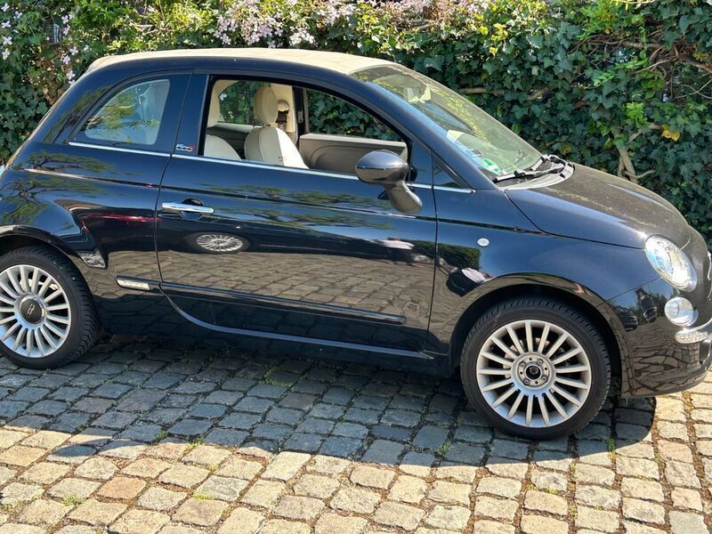 Schwarz Gebraucht 2015 Fiat 500C Lounge Cabrio | 7.999 € (Guter Preis) - Bild 1/4