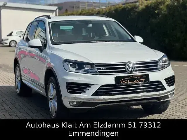 Gebraucht VW Touareg R-line 262 PS (192 kW) 2016 Weiß SUV