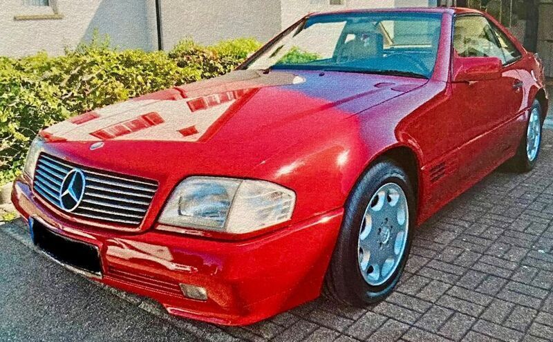 Rot Gebraucht 1993 Mercedes SL300 Cabrio | 29.990 € - Bild 1/4