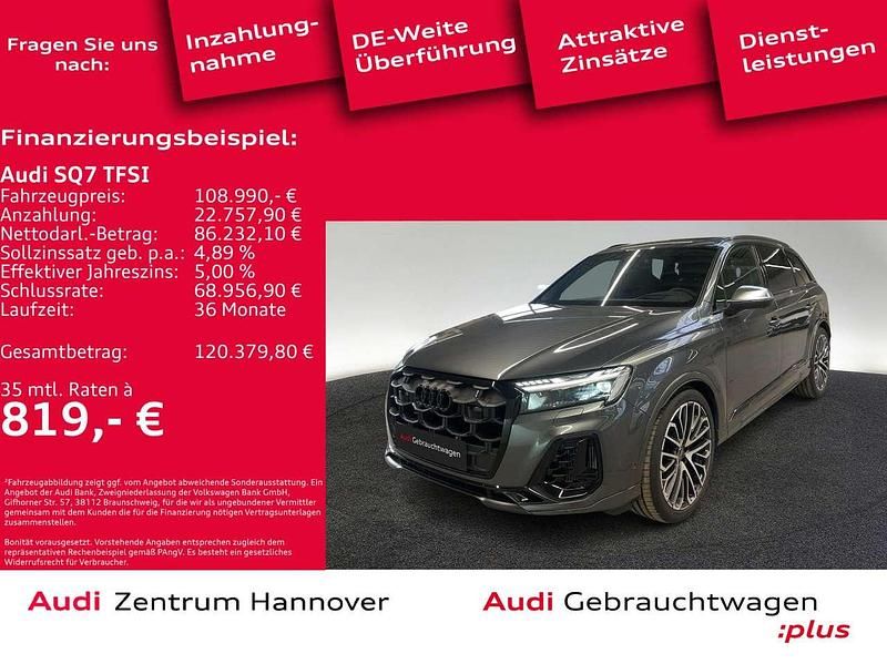 Daytonagrau perleffekt Gebraucht 2024 Audi SQ7 SUV | 108.990 € - Bild 1/4