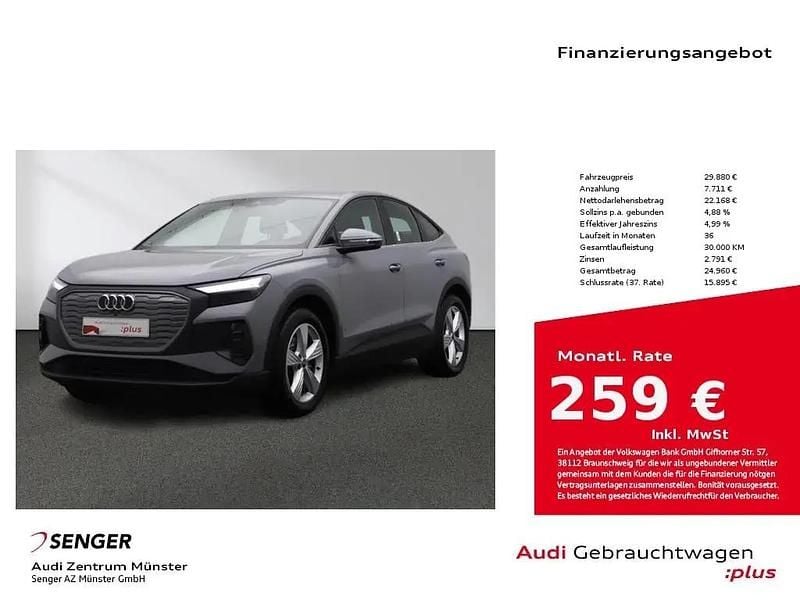 Grau Gebraucht 2022 Audi Q4 Sportback e-tron SUV | 29.880 € (Fairer Preis) - Bild 1/1