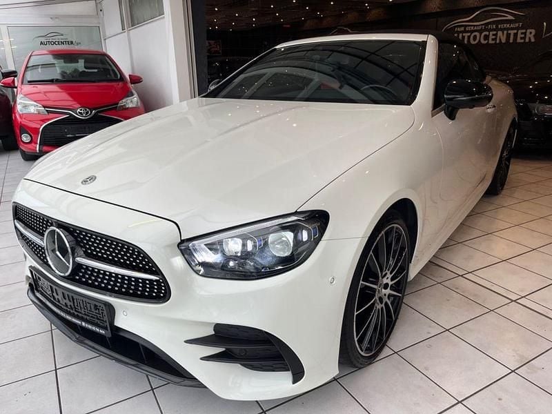 Diamantweiss metalliclack Gebraucht 2021 Mercedes E450 AMG line Cabrio | 44.999 € (Guter Preis) - Bild 1/4