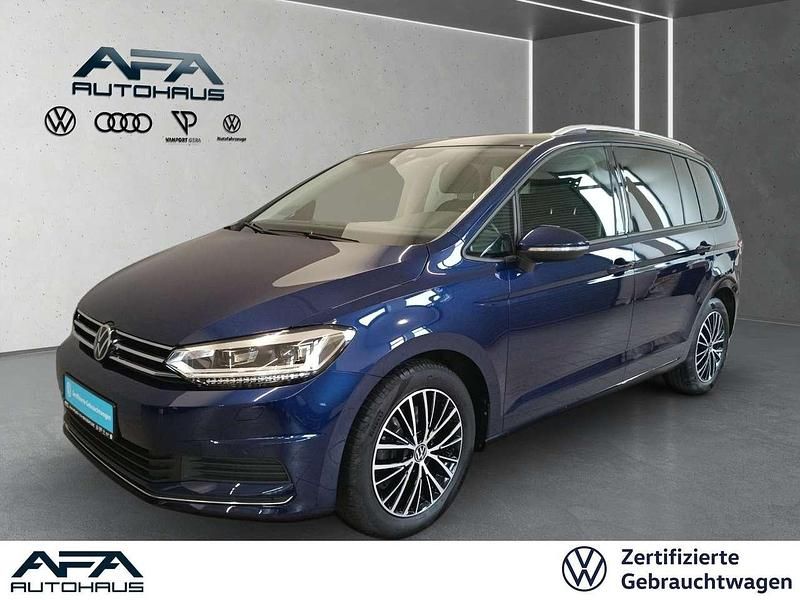 Blau Gebraucht 2021 VW Touran United Van / Kleinbus | 23.980 € (Guter Preis) - Bild 1/4
