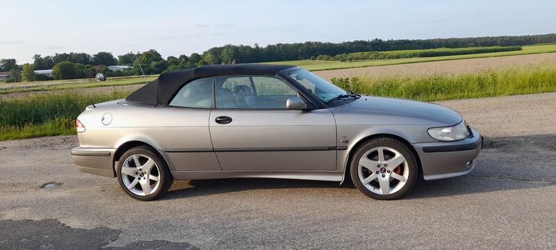 Silber Gebraucht 2001 Saab 9-3 Cabriolet Cabrio | 3.800 € (Fairer Preis) - Bild 1/4
