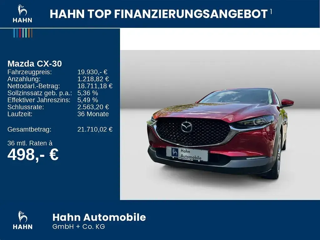 Gebraucht Mazda CX-30 Selection 122 PS (89 kW) 2020 Soul red crystal m SUV