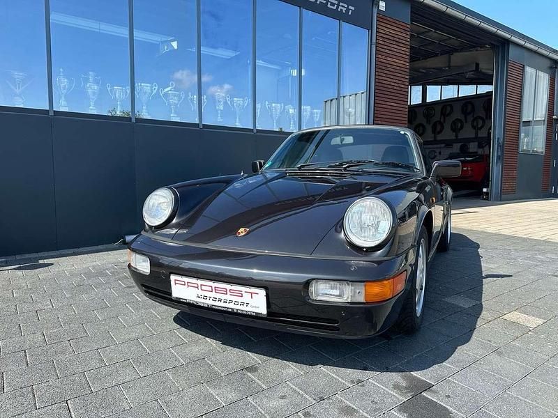 Gebraucht Porsche 911 Carrera 4 Cabriolet 250 PS (183 kW) 1990 Satinschwarz metallic Cabrio