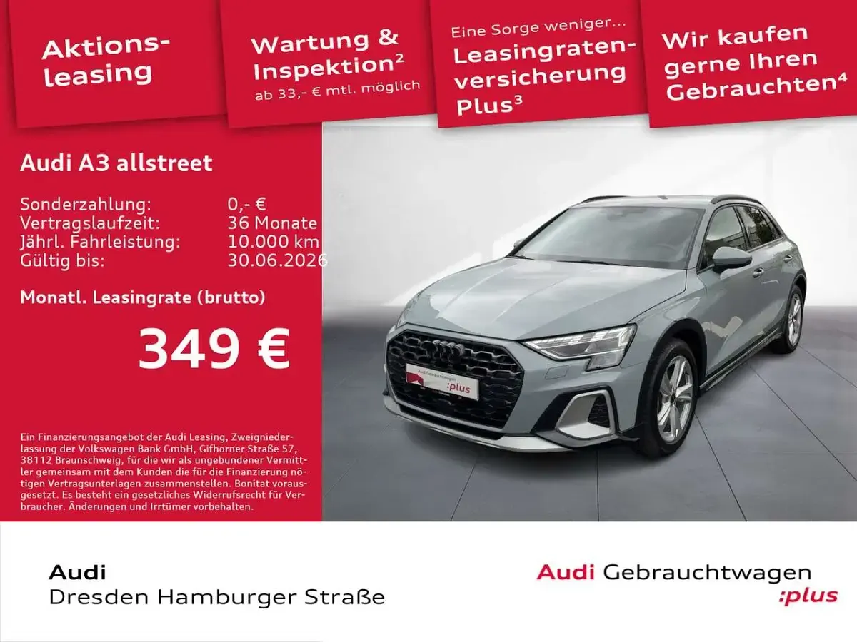 Gebraucht Audi A3 Ambiente 150 PS (110 kW) 2025 Pfeilgrau perleffekt Kombi