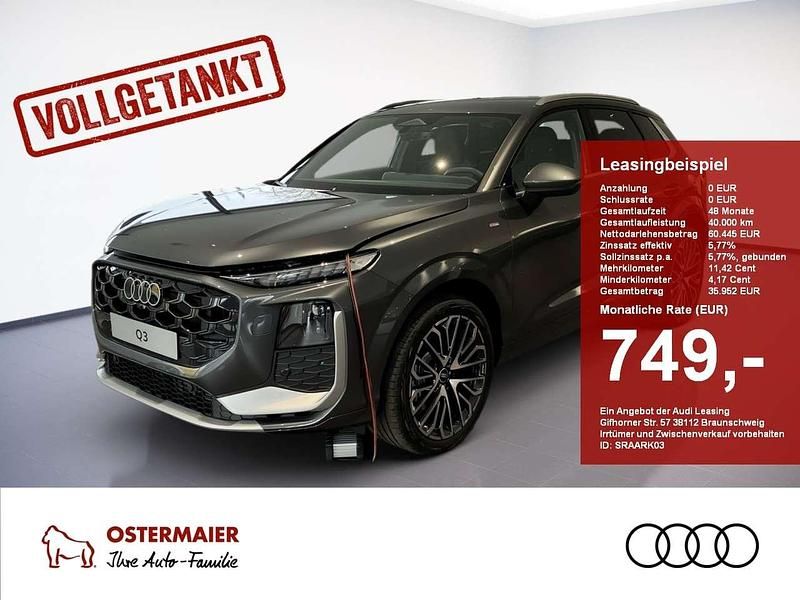 Neu Audi Q3 S-Line 265 PS (194 kW) 2025 Daytonagrau perleffekt SUV