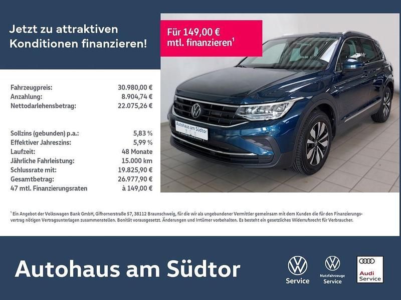 Gebraucht VW Tiguan Move 150 PS (110 kW) 2024 Nightshade blue metallic (metallic) SUV