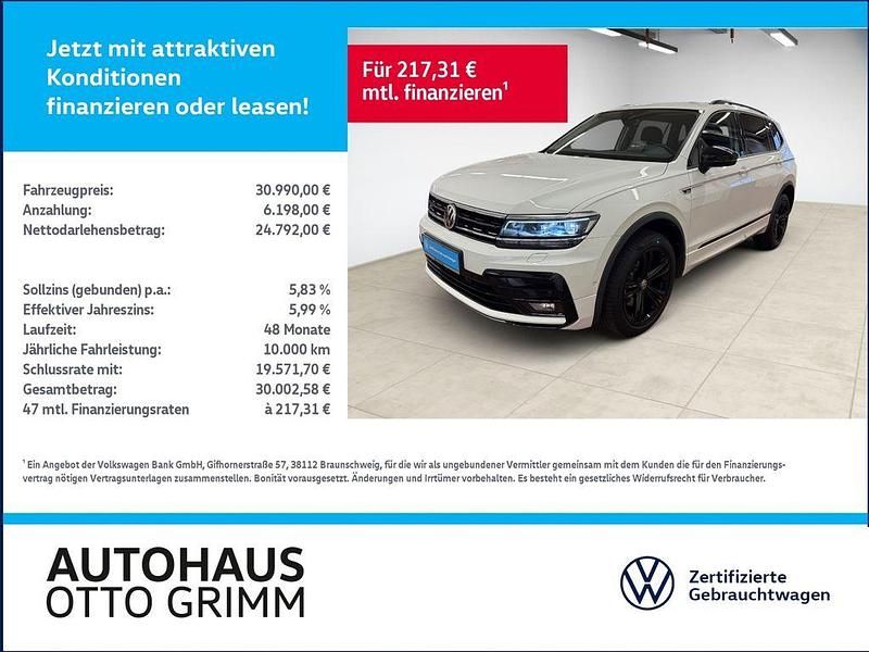 Gebraucht VW Tiguan Allspace Highline 200 PS (147 kW) 2021 Pure withe SUV