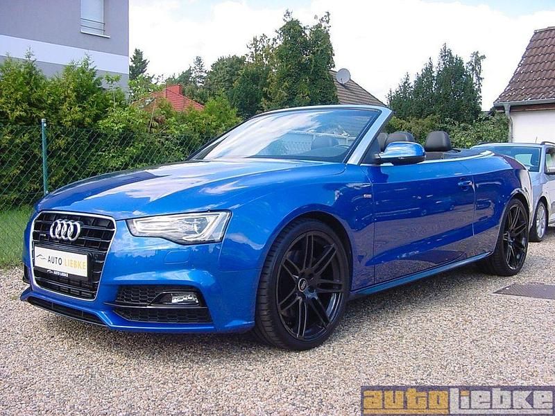 Sepang blue pearlescent Gebraucht 2016 Audi A5 Cabriolet S-Line Cabrio | 22.990 € (Etwas zu teuer) - Bild 1/4