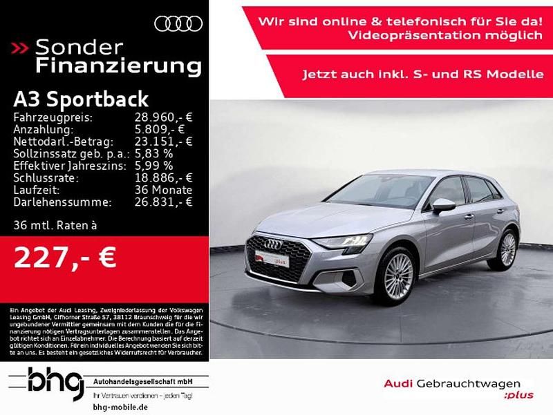 Florettsilber metallic Gebraucht 2024 Audi A3 Advanced Plus Limousine | 28.960 € (Guter Preis) - Bild 1/4