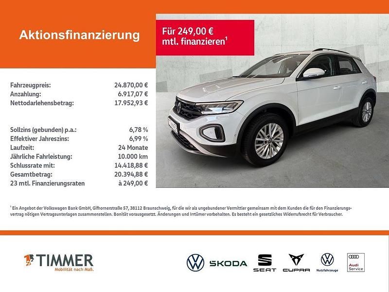 Gebraucht VW T-Roc Life 150 PS (110 kW) 2023 Weiß SUV