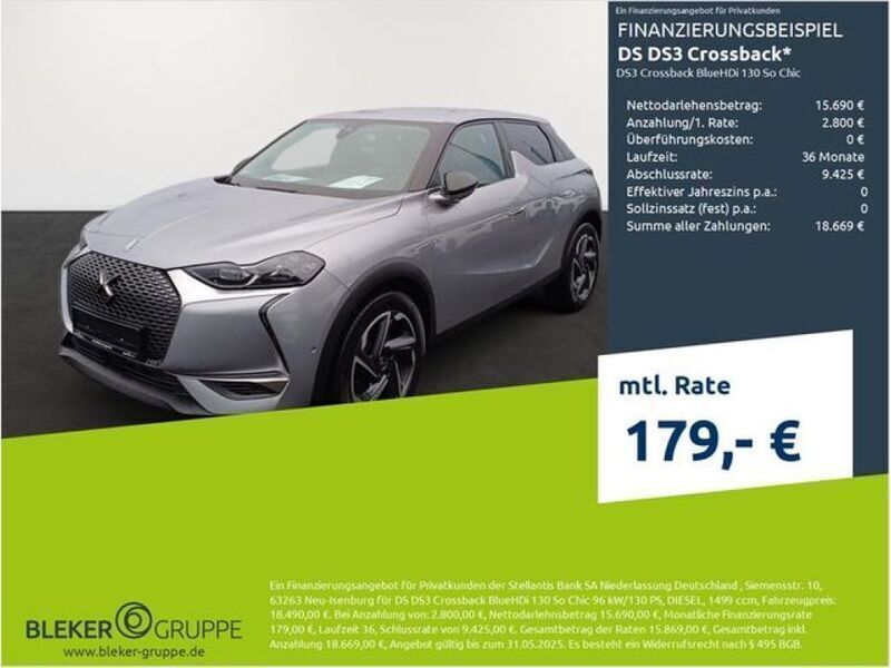 Grau Gebraucht 2021 DS Automobiles DS3 Crossback So Chic SUV | 18.490 € (Fairer Preis) - Bild 1/3