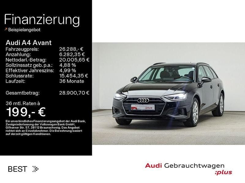 Gebraucht Audi A4 204 PS (150 kW) 2022 Brillantschwarz Kombi