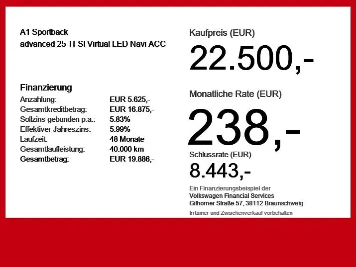 Gebraucht Audi A1 Sportback Ambiente 95 PS (69 kW) 2022 Pfeilgrau perleffekt Kleinwagen