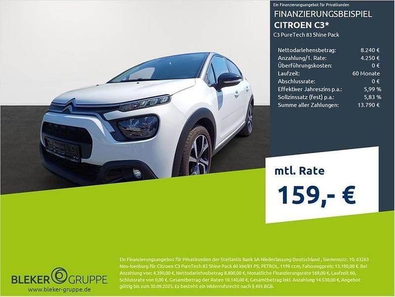 Weiß Gebraucht 2022 Citroën C3 PureTech Kleinwagen | 12.490 € (Guter Preis) - Bild 1/3