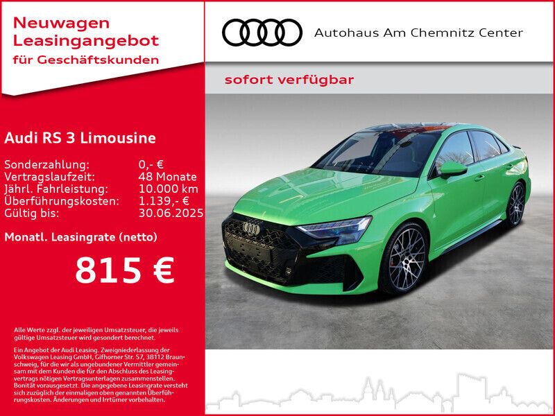 Andere farbe Gebraucht 2022 Audi RS3 Comfort Kleinwagen | 81.990 € - Bild 1/3