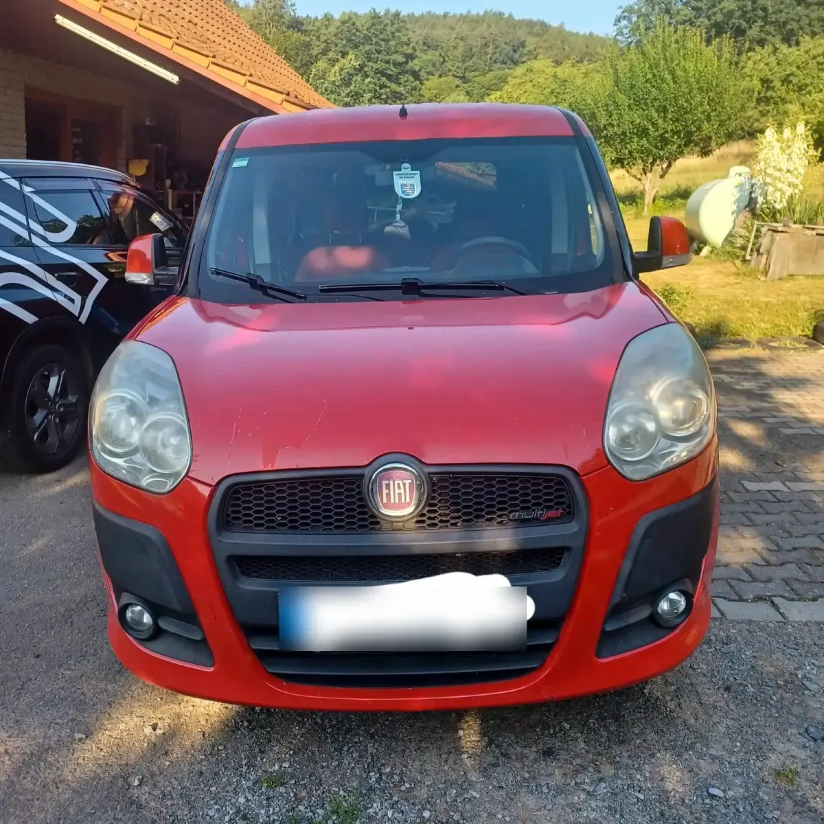 Gebraucht Fiat Doblò 90 PS (66 kW) 2010 Rot Van / Kleinbus