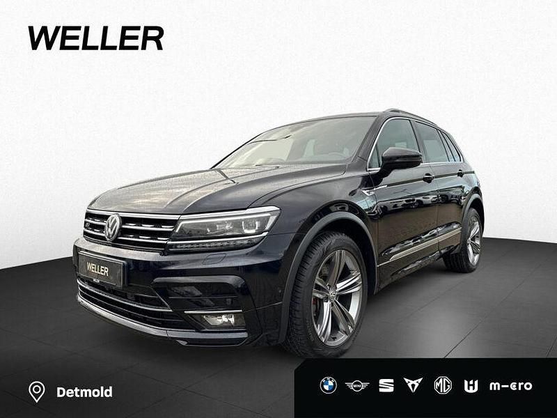 Deep black pearlsecent (schwarz) Gebraucht 2018 VW Tiguan Highline SUV | 24.850 € (Fairer Preis) - Bild 1/4