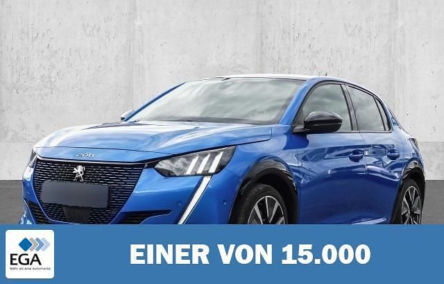 Blau Gebraucht 2021 Peugeot e-208 GT Kleinwagen | 18.860 € (Fairer Preis) - Bild 1/4