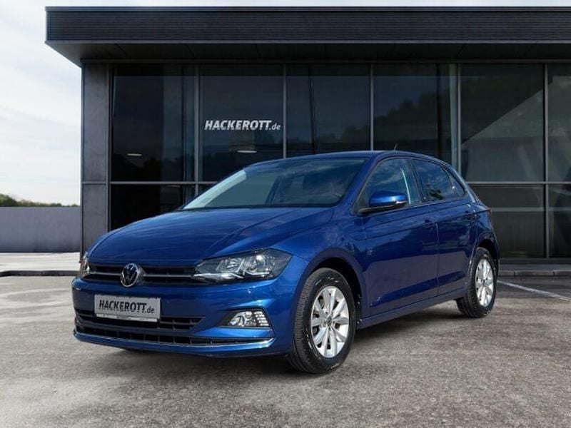 Blau Gebraucht 2021 VW Polo Highline Limousine | 14.450 € (Guter Preis) - Bild 1/4