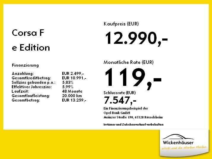 Gebraucht Opel Corsa-e Edition 100 kW (136 PS) 2020 Kontrast grau/quarz silber Kleinwagen