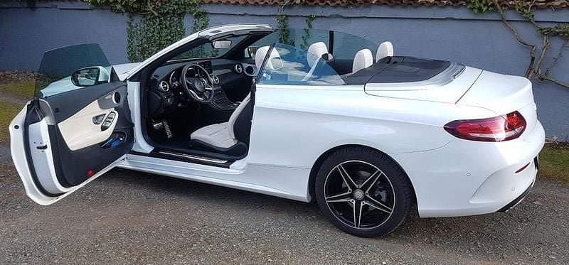 Gebraucht Mercedes C200 AMG line 184 PS (135 kW) 2016 Weiß Cabrio
