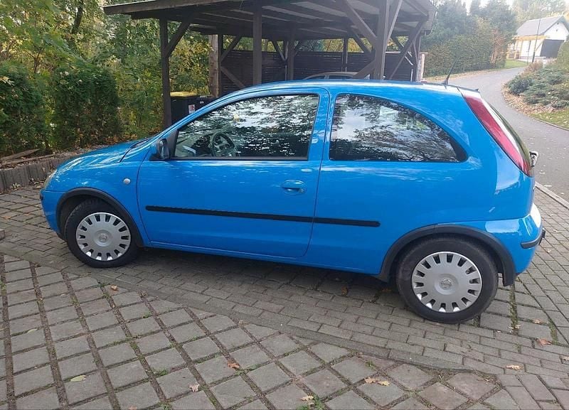 Blau Gebraucht 2003 Opel Corsa Kleinwagen | 500 € (Guter Preis) - Bild 1/4