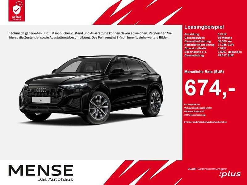 Mythosschwarz Gebraucht 2024 Audi Q8 S-Line SUV | 71.945 € (Teuer) - Bild 1/4