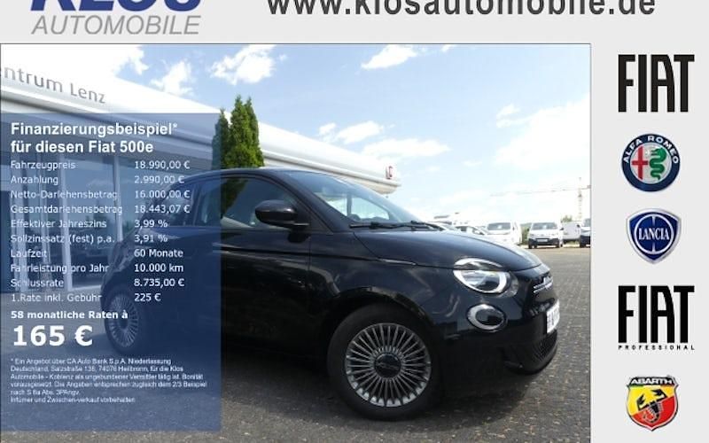 Schwarz Gebraucht 2022 Fiat 500e Icon Kleinwagen | 19.990 € (Fairer Preis) - Bild 1/4