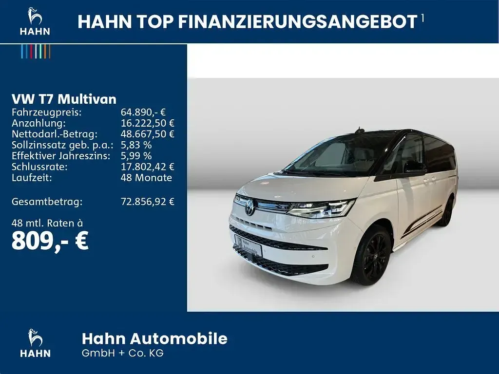 Nowe VW Multivan Edition 204 KM (150 kW) 2025 Biały Minivan
