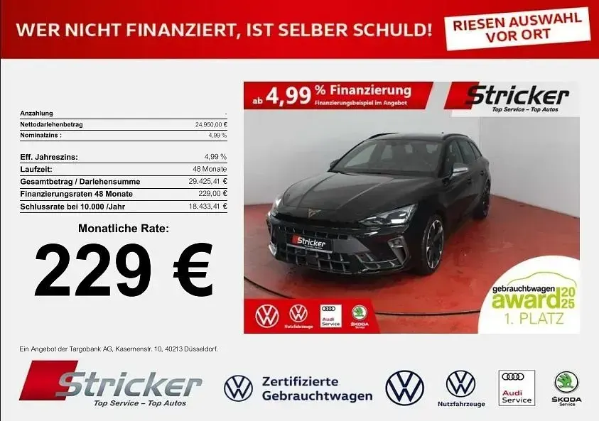 Usado Cupra Leon 150 CV (110 kW) 2025 Negro Familiar