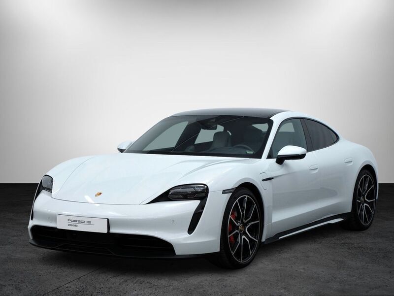 Weiß Gebraucht 2023 Porsche Taycan 4S Performance Package Limousine | 100.000 € - Bild 1/4